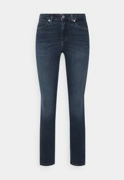 Calvin Klein Jeans MID RISE ANKLE - Jeans Skinny - Denim Dark