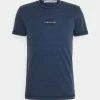 Calvin Klein Jeans MONOGRAM LOGO WASHED TEE UNISEX - T-shirt Imprimé - Black Iris