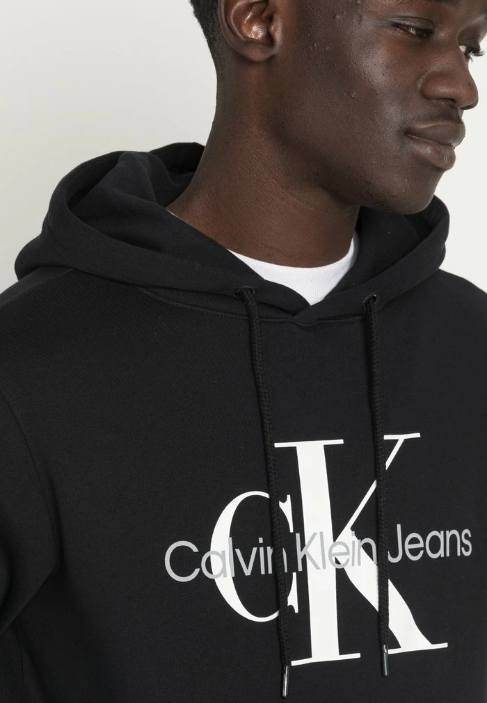 Calvin Klein Jeans CORE MONOGRAM HOODIE - Sweatshirt - Black 5 Calvin Klein Jeans CORE MONOGRAM HOODIE - Sweatshirt - Black – Image 5