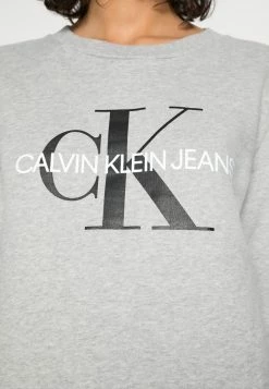 Calvin Klein Jeans CORE MONOGRAM LOGO - Sweatshirt - Light Grey Heather -Calvin Klein Elegant Magasin 30dbcfb7e4744610bea9d2d521d38ea6