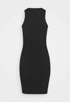 Calvin Klein Jeans LOGO RACER BACK DRESS - Robe En Jersey - Black -Calvin Klein Elegant Magasin 30df802df8f04035a325eb7880c06181