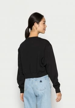 Calvin Klein Jeans VERTICAL MONOGRAM CREW NECK - Sweatshirt - Black -Calvin Klein Elegant Magasin 310c1a0504234d8e9516bb208414b017