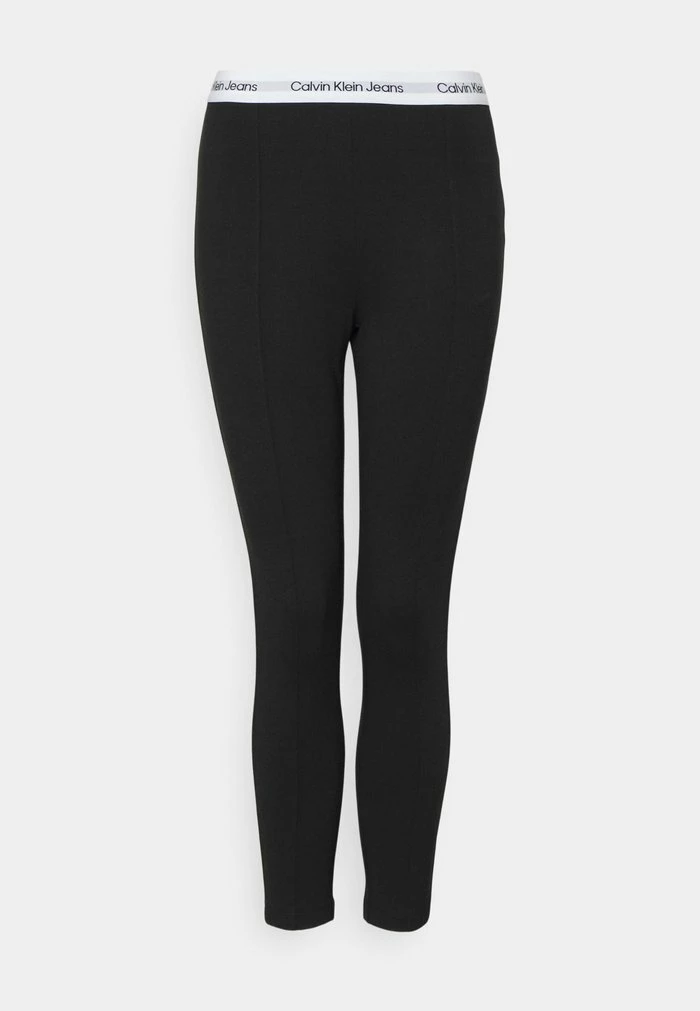 Calvin Klein Jeans CONTRAST TAPE MILANO - Legging - Black 1 Calvin Klein Jeans CONTRAST TAPE MILANO - Legging - Black