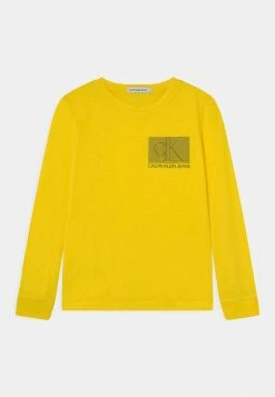 Calvin Klein Jeans LINED MONOGRAM - T-shirt à Manches Longues - Bright Sunshine