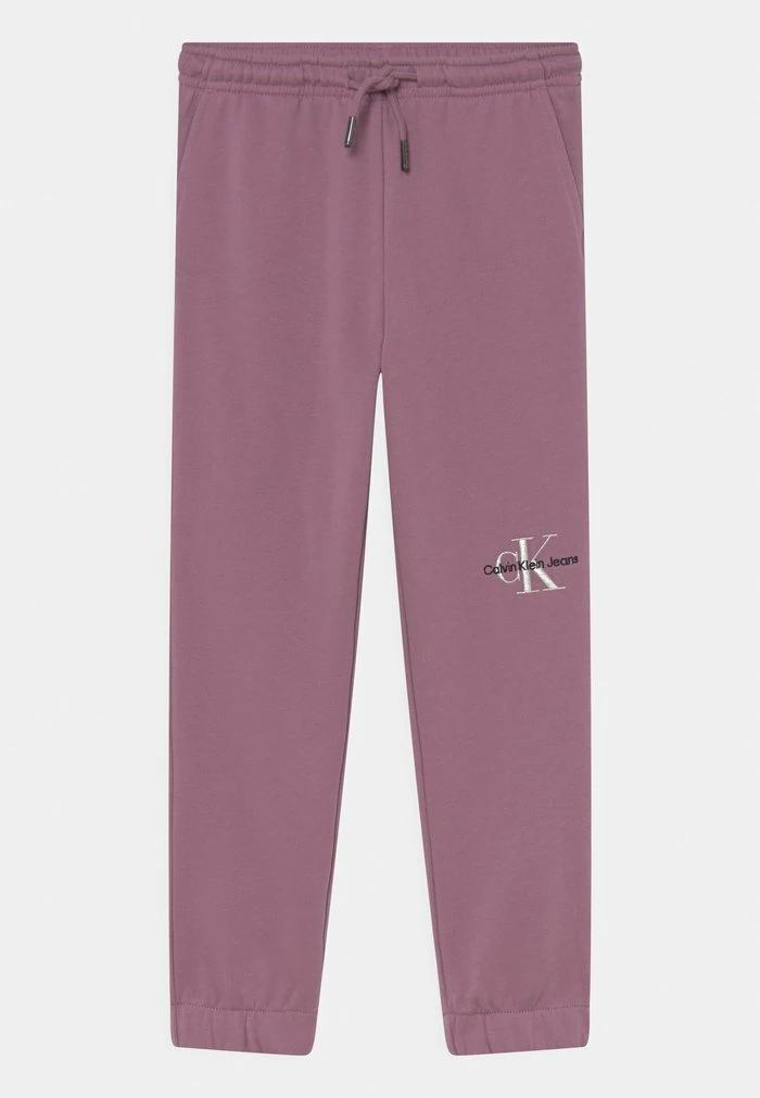 Calvin Klein Jeans MONOGRAM OFF PLACED - Pantalon De Survêtement - Dusky Orchid 1 Calvin Klein Jeans MONOGRAM OFF PLACED - Pantalon De Survêtement - Dusky Orchid