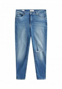 Calvin Klein Jeans PLUS SIZE HIGH RISE ANKLE - Jean Boyfriend - Denim Medium