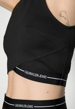 Calvin Klein Jeans MILANO TANK TOP - Débardeur - Black -Calvin Klein Elegant Magasin 33c31137443a472bb0b85649363a02c8