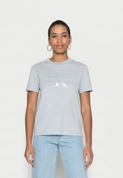 Calvin Klein Jeans GLOSSY MONOGRAM - T-shirt Imprimé - Marble Grey