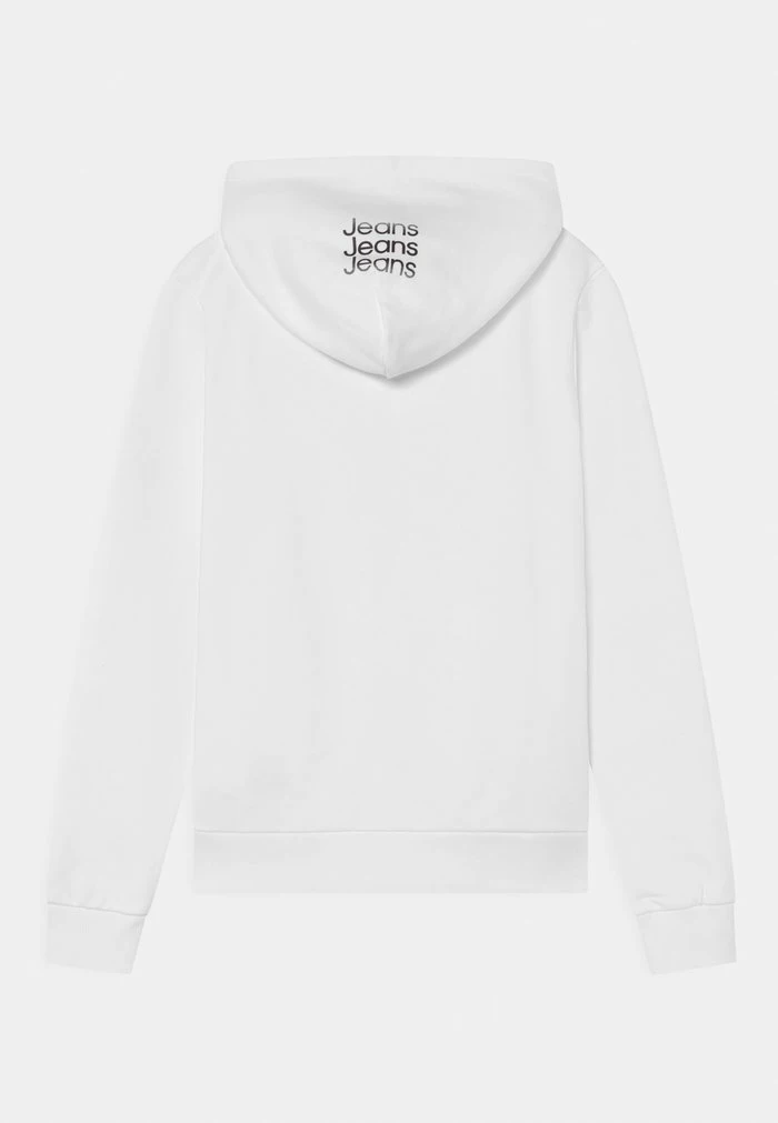 Calvin Klein Jeans CUT HOODIE - Sweat à Capuche - Bright White 2 Calvin Klein Jeans CUT HOODIE - Sweat à Capuche - Bright White – Image 2