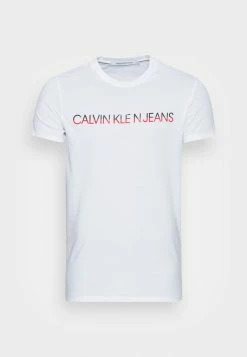 Calvin Klein Jeans MIXED INSTIT TECHNIQUE TEE - T-shirt Imprimé - Bright White -Calvin Klein Elegant Magasin 34c6af81163c4333829eea885de664de
