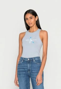Calvin Klein Jeans AQUA SEASONAL TANK - Débardeur - Silver Sky