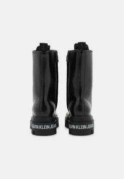 Calvin Klein Jeans FLATFORM MID LACEUP BOOT - Bottes à Plateau - Black -Calvin Klein Elegant Magasin 3534c06a37ab4e4398eaf2829b927158