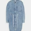 Calvin Klein Jeans DAD SHIRT DRESS - Robe Chemise - Denim Medium