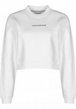 Calvin Klein Jeans BOYFRIEND - Sweatshirt - Bright White