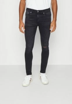Calvin Klein Jeans SUPER SKINNY - Jeans Skinny - Denim Black