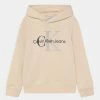 Calvin Klein Jeans MIXED MONOGRAM HOODIE - Sweatshirt - Muslin