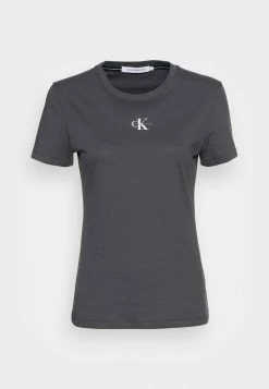 Calvin Klein Jeans MICRO MONOGRAM - T-shirt Basique - Gray Pinstripe -Calvin Klein Elegant Magasin 381822f713be46b690791c15150363b8
