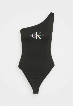 Calvin Klein Jeans PRIDE ASYMMETRICAL BODY - Débardeur - Black -Calvin Klein Elegant Magasin 389344cd1a284d9b8c84fa623a1d2f01