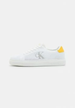 Calvin Klein Jeans CASUAL CUPSOLE - Baskets Basses - White/yellow