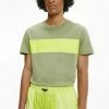Calvin Klein Jeans BOXY LOGO - T-shirt Imprimé - Faded Olive
