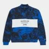 Calvin Klein Jeans LIQUID RELAXED ZIP UP - Sweatshirt - Blue
