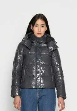 Calvin Klein Jeans HIGH SHINE PUFFER - Veste D'hiver - Gray