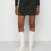 Calvin Klein Jeans REPEAT LOGO ELASTIC MILANO SKIRT - Minijupe - Black