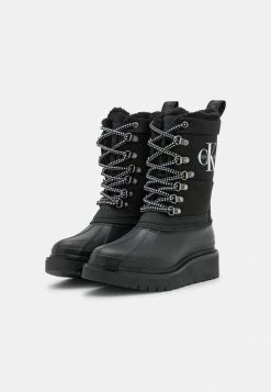 Calvin Klein Jeans PLUS MID LACEUP - Bottes De Neige - Black -Calvin Klein Elegant Magasin 3a96884d89d44c57b1316c505da7f086