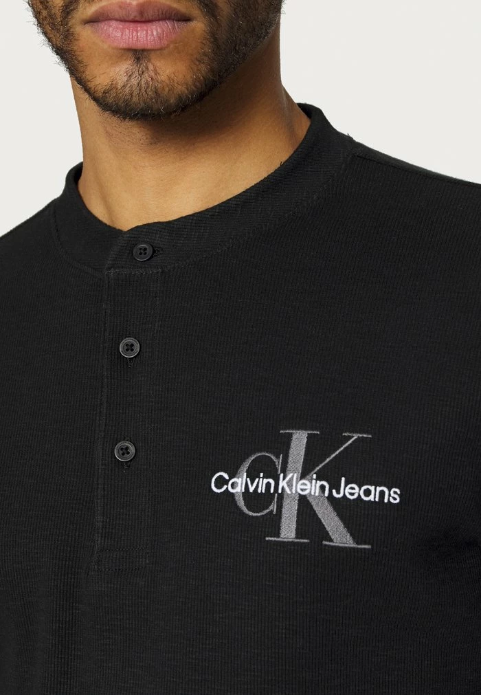 Calvin Klein Jeans SLUB TEE - T-shirt à Manches Longues - Black 6 Calvin Klein Jeans SLUB TEE - T-shirt à Manches Longues - Black â Image 6