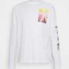 Calvin Klein Jeans NEW PALM PRINT UNISEX - T-shirt à Manches Longues - White