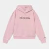 Calvin Klein Jeans INSTITUTIONAL CROPPED HOODIE - Sweatshirt - Sweetest Pink