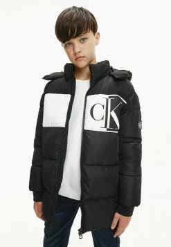 Calvin Klein Elegant Magasin 17 Calvin Klein Jeans BLOCK MONOGRAM - Veste D'hiver - Black