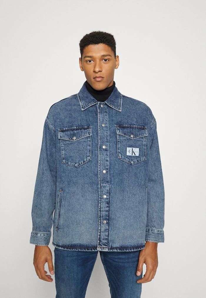 Calvin Klein Jeans OVERSIZED JACKET - Veste En Jean - Denim Medium 1 Calvin Klein Jeans OVERSIZED JACKET - Veste En Jean - Denim Medium