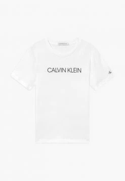 Calvin Klein Jeans INSTITUTIONAL - T-shirt Imprimé - White