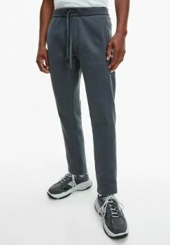 Calvin Klein Jeans ORGANIC BLEND JOGGERS - Pantalon De Survêtement - Gray Pinstripe