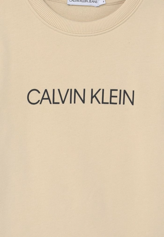 Calvin Klein Jeans INSTITUTIONAL LOGO UNISEX - Sweatshirt - Beige 3 Calvin Klein Jeans INSTITUTIONAL LOGO UNISEX - Sweatshirt - Beige – Image 3