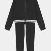 Calvin Klein Jeans SHADOW LOGO TAPE ZIP THROUGH SET - Survêtement - Black