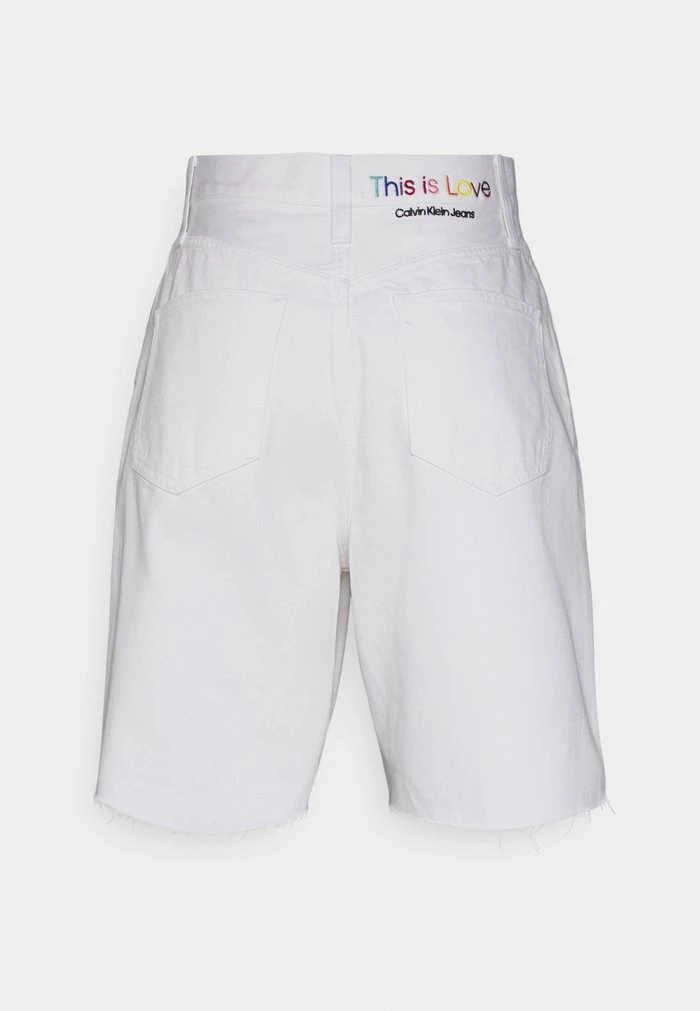 Calvin Klein Jeans PRIDE RELAXED - Short En Jean - Bright White 2 Calvin Klein Jeans PRIDE RELAXED - Short En Jean - Bright White – Image 2