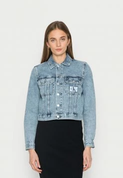 Calvin Klein Jeans CROPPED JACKET - Veste En Jean - Denim Light