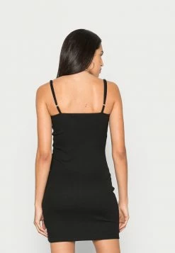 Calvin Klein Jeans ZIP THROUGH DRESS - Robe Fourreau - Black -Calvin Klein Elegant Magasin 458a11d591734f0db9479ed419dadb95