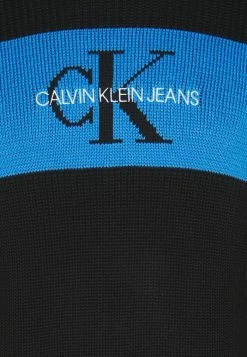 Calvin Klein Jeans BOX STRIPE SWEATER - Pullover - Black -Calvin Klein Elegant Magasin 4590ecfe2d9c4720b54152f128372f5f