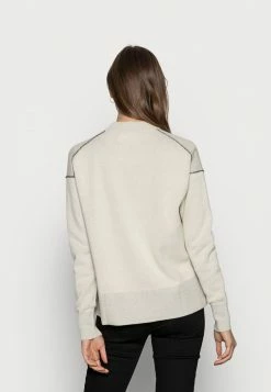 Calvin Klein Jeans LOOSE SWEATER - Pullover - Beige -Calvin Klein Elegant Magasin 45e95902802e4bee9aaeabfc60b5254f