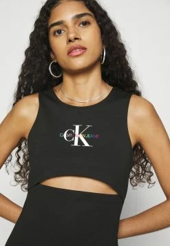 Calvin Klein Jeans PRIDE MILANO DRESS - Robe En Jersey - Black -Calvin Klein Elegant Magasin 45f3271f52c74595a3760ce0e15c27d6