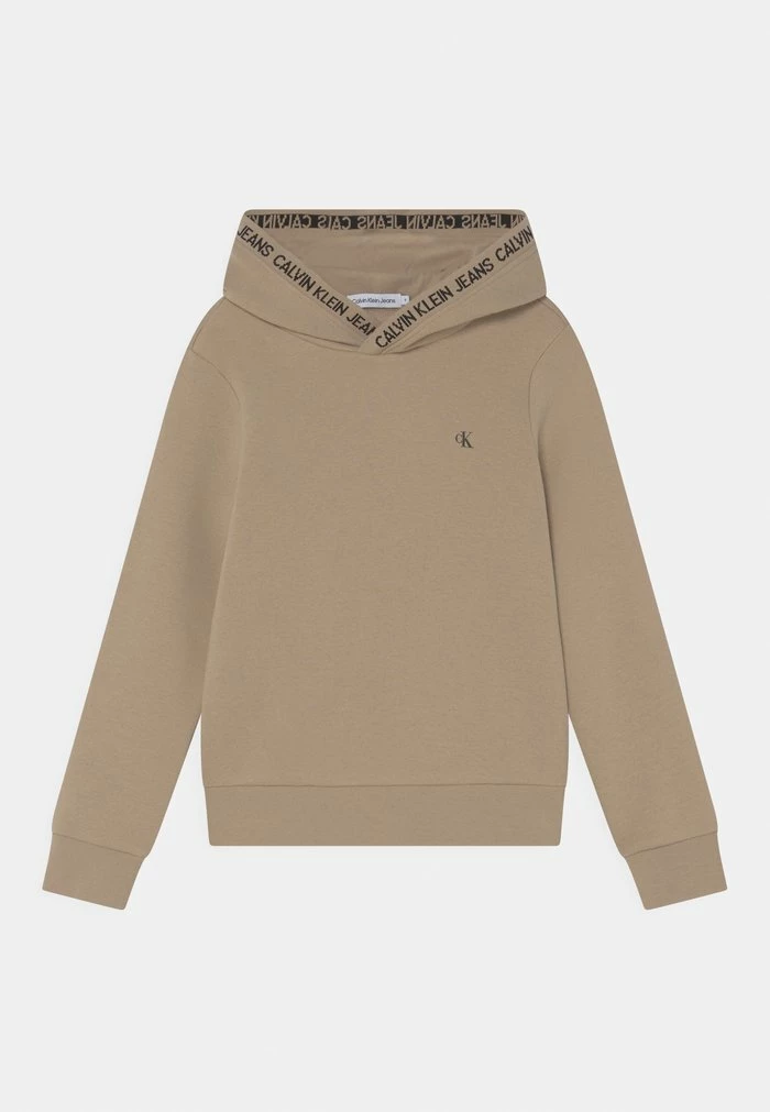 Calvin Klein Jeans INTARSIA LOGO HOODIE UNISEX - Sweat à Capuche - Horseradish 1 Calvin Klein Jeans INTARSIA LOGO HOODIE UNISEX - Sweat à Capuche - Horseradish