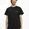 Calvin Klein Jeans BOXY MONOGRAM - T-shirt Imprimé - Ck Black