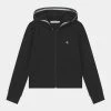 Calvin Klein Jeans INTARSIA ZIP HOODIE - Gilet - Black