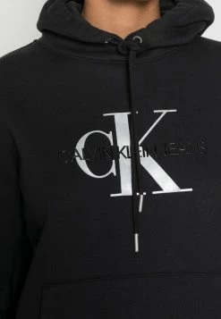 Calvin Klein Jeans GLOSSY MONOGRAM HOODIE - Sweatshirt - Black -Calvin Klein Elegant Magasin 4816ff2893034e82a0053ec607af0b41