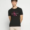 Calvin Klein Jeans SEASONAL MONOGRAM TEE - T-shirt Imprimé - Black