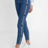 Calvin Klein Jeans 010 HIGH RISE SKINNY ANKLE - Jeans Skinny - Dark Blue Denim