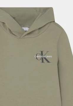 Calvin Klein Jeans SMALL MONOGRAM HOODIE UNISEX - Sweatshirt - Forest Khaki -Calvin Klein Elegant Magasin 4b89b53794544434922740410be3f998